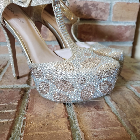 Coloriffics Kacey Sparkle Heels - Picture 2 of 8